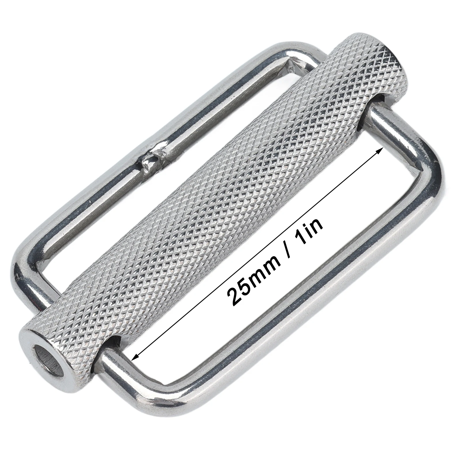 Slide Buckle 316 Stainless Steel Rectangle Adjustable Knurled Roller Belt Buckles Roller Buckle Adjustable Slide Buckle