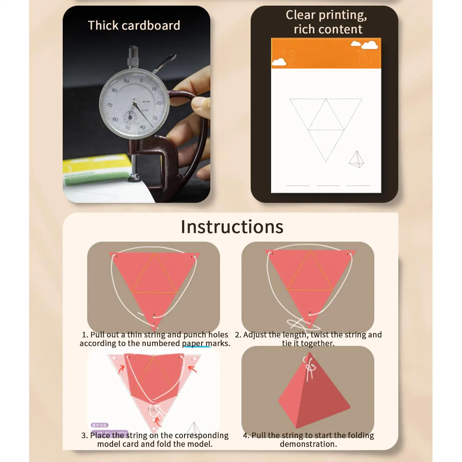 Kit matematico con geometria 3D con 12 modelli Giocattolo interattivo a forma di corda per aula e risorsa didattica per bambini dai 6 ai 12 anni