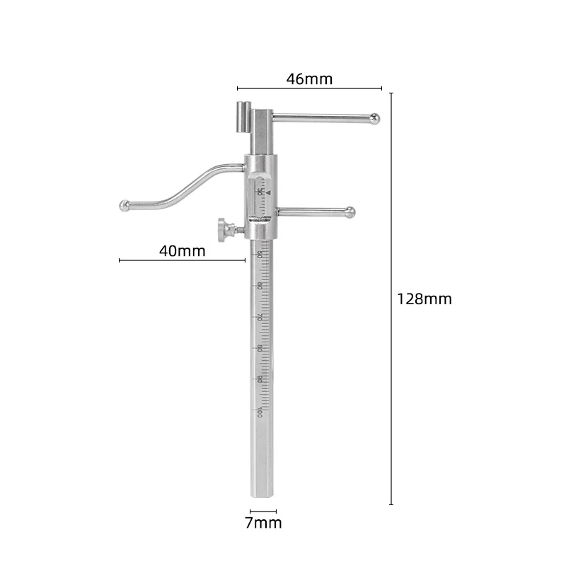 Dental Orthodontic Sliding Caliper 20-100mm Implant Measuring Gauge Caliper Ruler Dentistry Surgery Instruments