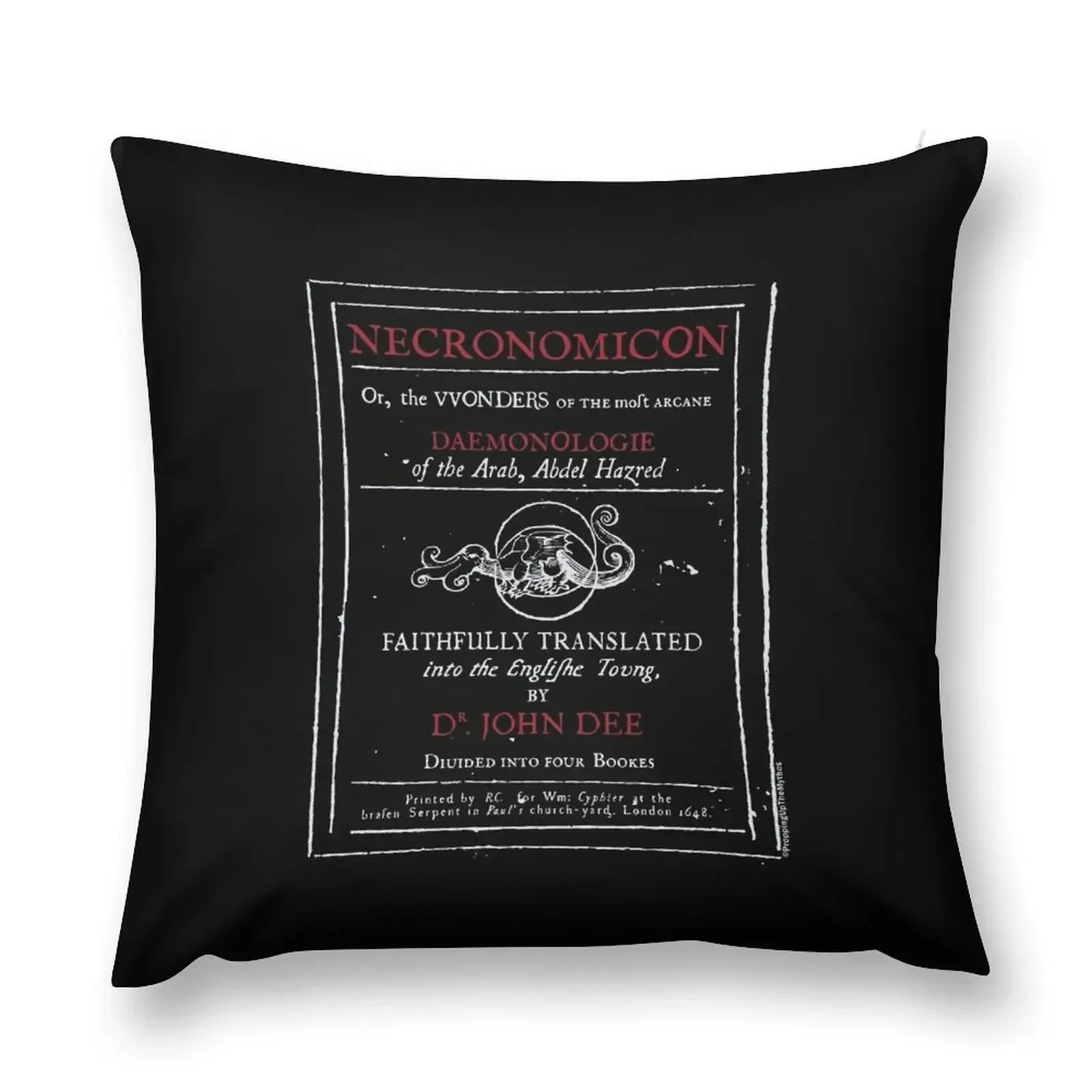 

Necronomicon Title Page (for dark backgrounds) Throw Pillow Sofa Covers Cusions Cover autumn pillowcase pillow
