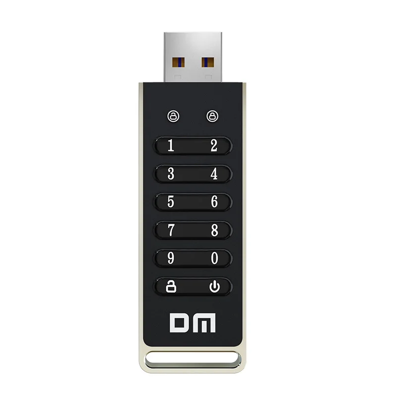 Imagem -02 - Usb Encrypted Flash Drive 256 Bit Senha Secure Flash Drive Usb 3.2 u Disk Support Reconjunto Wipe Auto Lock Function dm Fd063