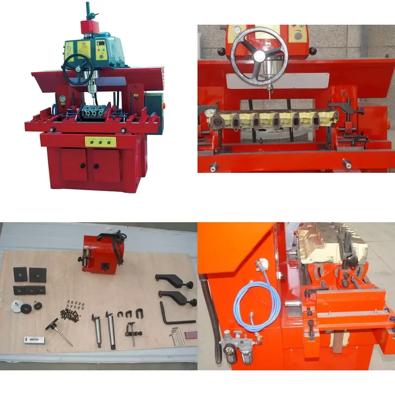 HCY T8590A/T8590B Cylinder Head Valve Seat Cutting Machine with Vacuum Tester