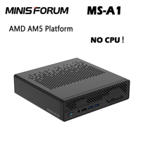 MINISFORUM MINI PC MS-A1 AMD AM5 Socket No CPU/RAM/SSD/OS 8K Tri-Display USB4 OCulink DIY Assemble Desktop Gaming Computer