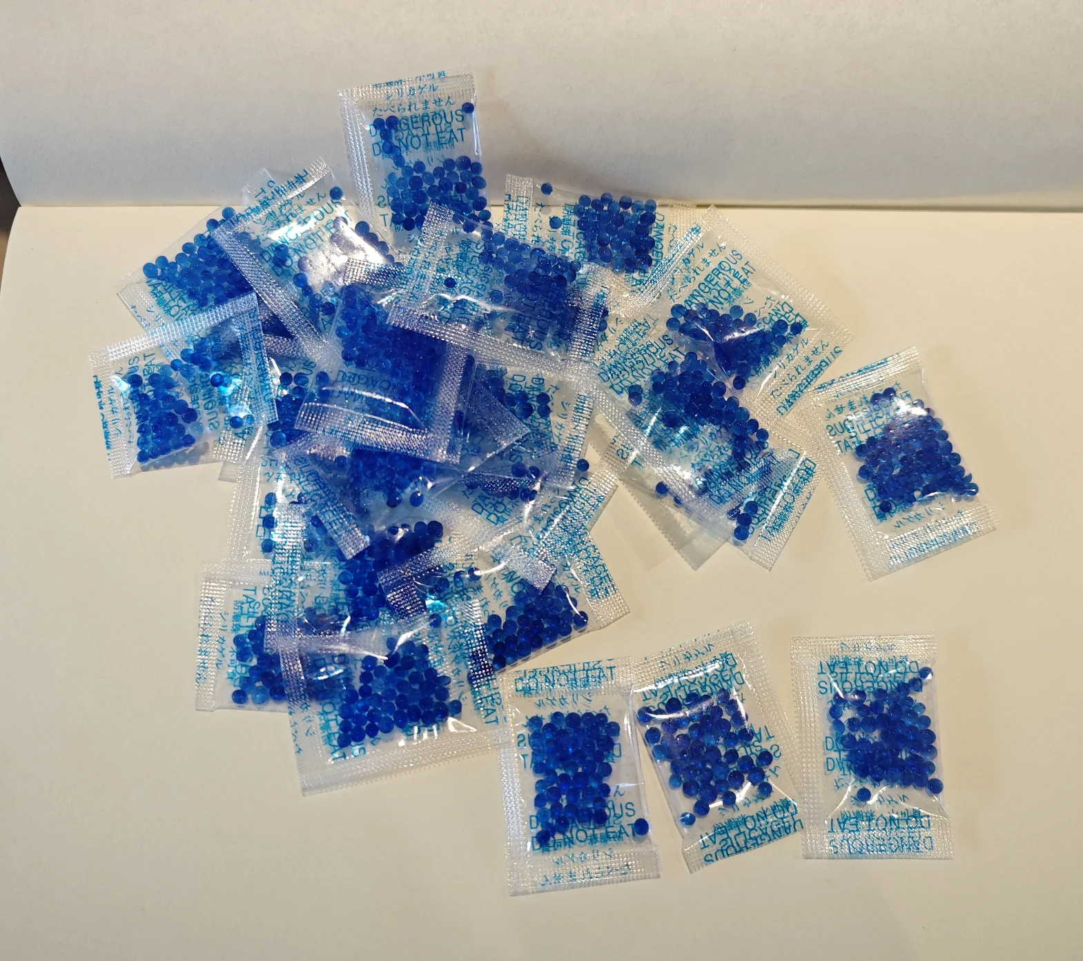 1g/5g 10/20/50/100 sacchetti blu silice scolorimento Gel bustina essiccante umido cucina umidità deumidificatore sacchetto assorbente riutilizzabile