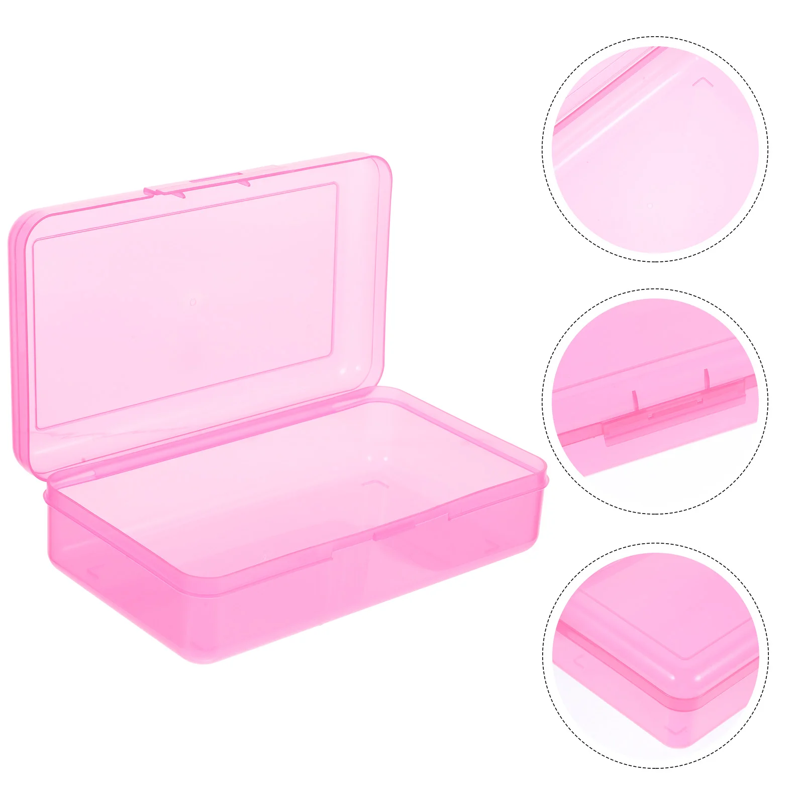 Stationery Pen Storage Container Pencil Plastic Case Organizer Portable Pouch Pencils Cases Pink Packing Travel