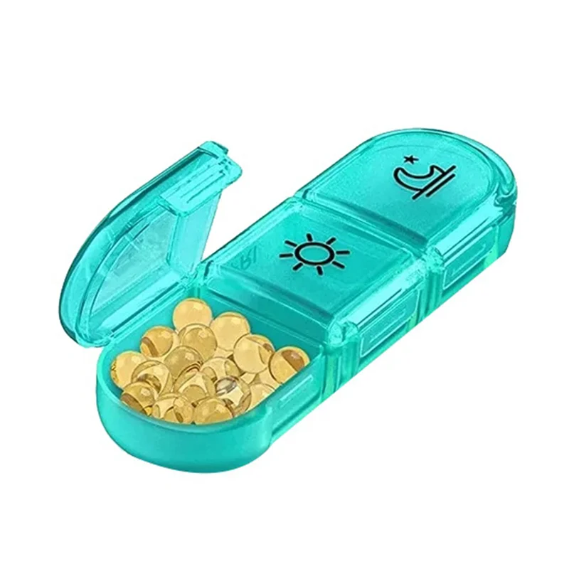 【Popular】2x caixa de comprimidos 7 dias organizador 21 grades 3 vezes um dia viagem portátil com grandes compartimentos para vitaminas medicina, c