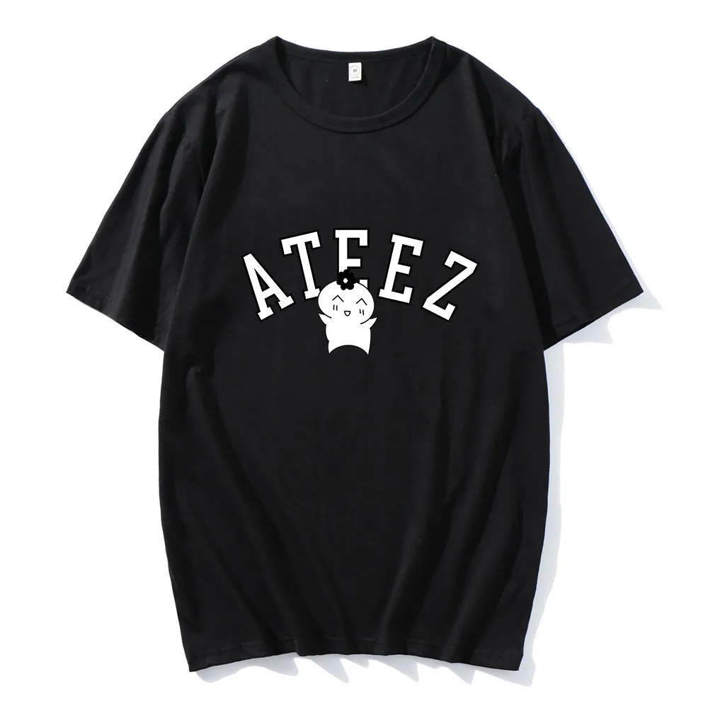 Ateezz  Band T-shirts Korean Style Fashion Summer Tee-shirt Cotton High Quality Comfortable Tshirts Streetwear Women Clothes