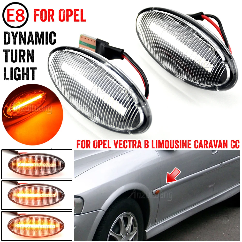 

Dynamic Side Marker Light Turn Signal For Opel Vectra B Caravan Limousine Typ J96 1995 1996 1997 1998 1999 2000 2001 2002 2003