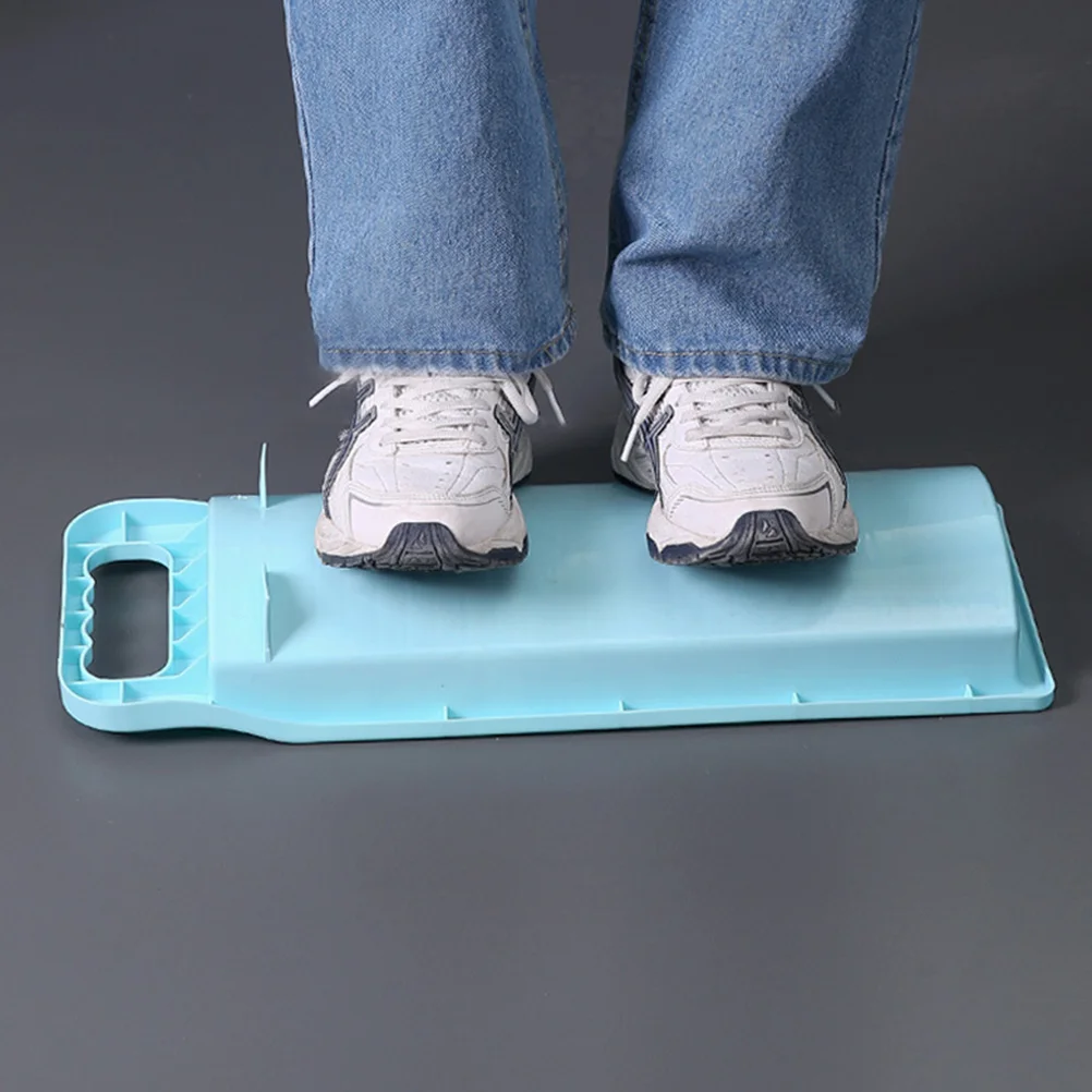 

Mini Washboard Blue Long Non Deform Portable Hand Laundry Board for Clothes Socks Travel Easy Clean Durable PP Material
