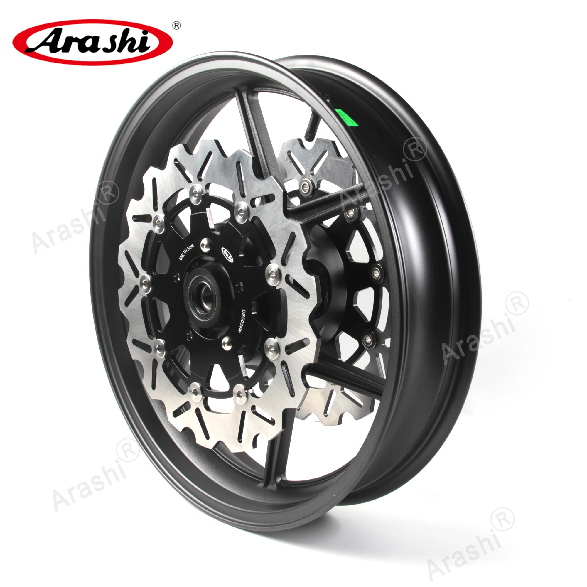 Arashi ER6N 09-12 Front Wheel Rim Brake Disc Rotor Disc For KAWASAKI ER 6R ER-6N 2009 2010 2011 2012 ZX10R NINJA 2004 2005 ZX-10