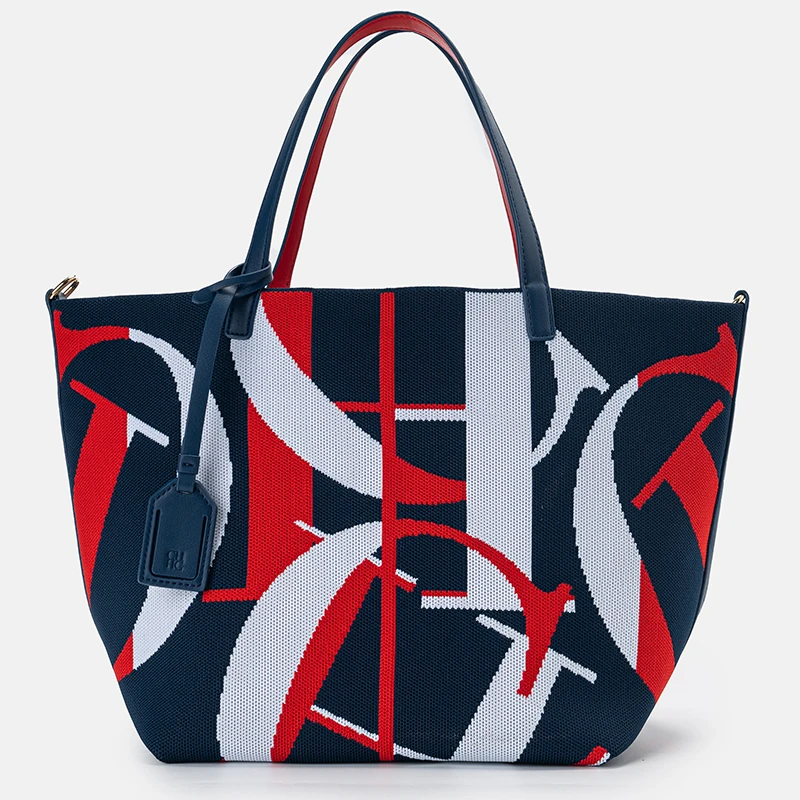 

CH Brand Women's Tote Bag Large Capacity Multifunctional Letter Fly Weave Design Autumn Winter New Women's Handbag