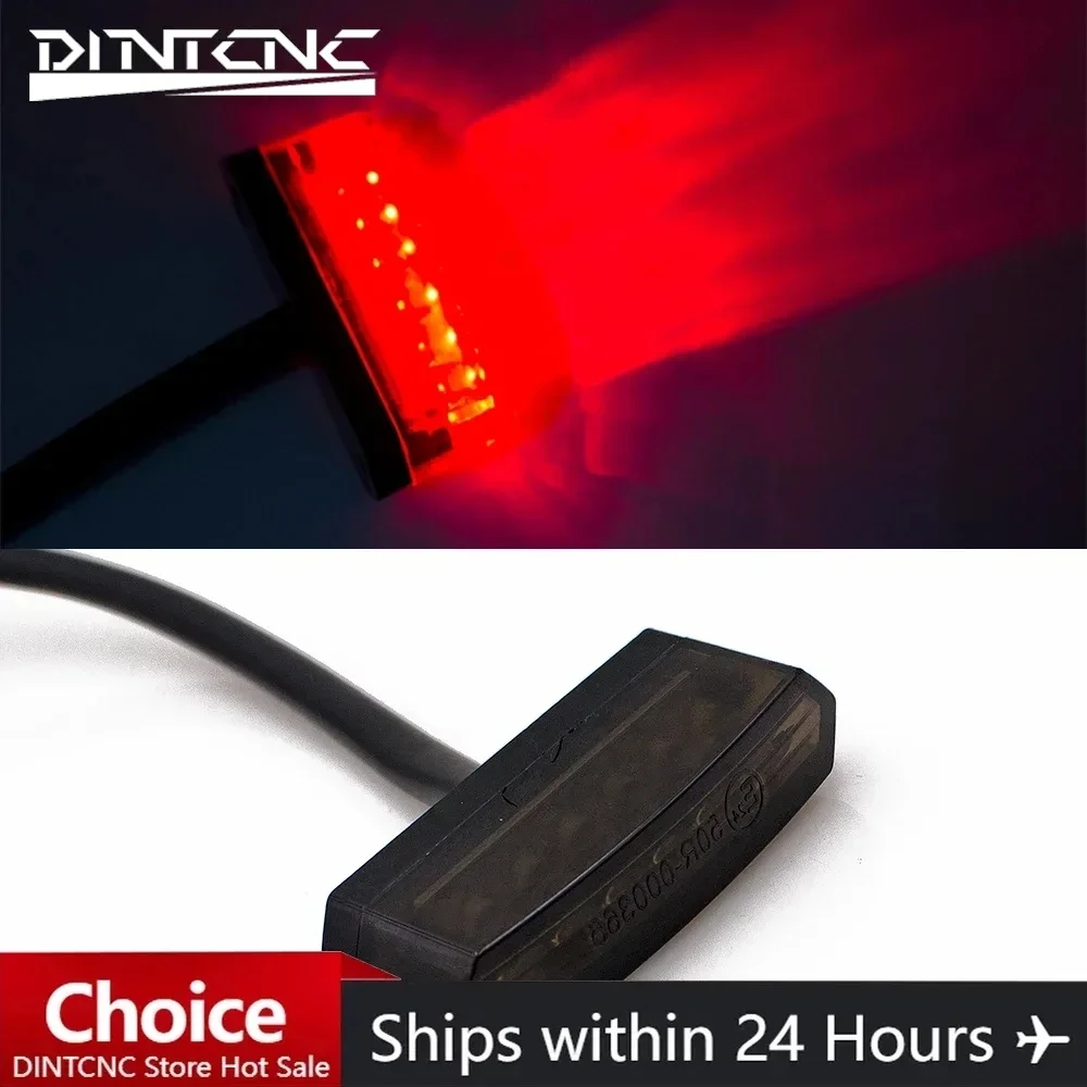 Brake LED Plastic Light Universal LED Tail Light Motorcycle Tail Light Mini Red Indicator Modified Housing Equipment Parts