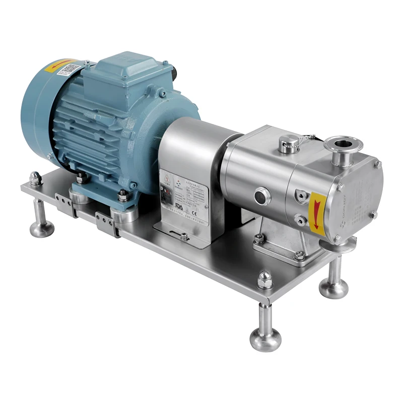 Donjoy Electric Mini Lobe Pump Sanitary Stainless Steel 316L STU-L/R-10 Model Liquid Transfer Food Chemical Dairy OEM