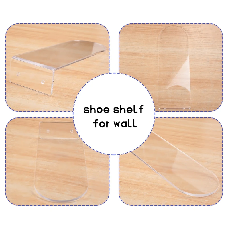 Floating Shoe Display Stand - 6 Shoe Shelf For Wall - Sneaker Levitation Display Shoe Wall Shelf