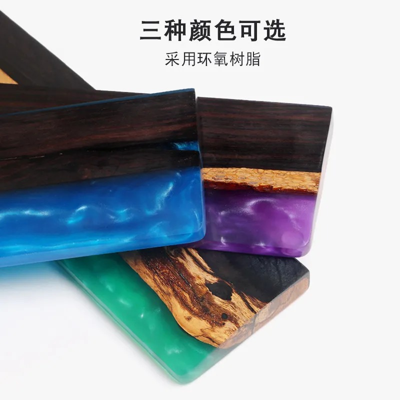 Resin Sandalwood Hand Rest Custom New Chinese Style Artistic Sense Piano Lacquer Wood Mechanical Keyboard Palm Rest 60%75%85%