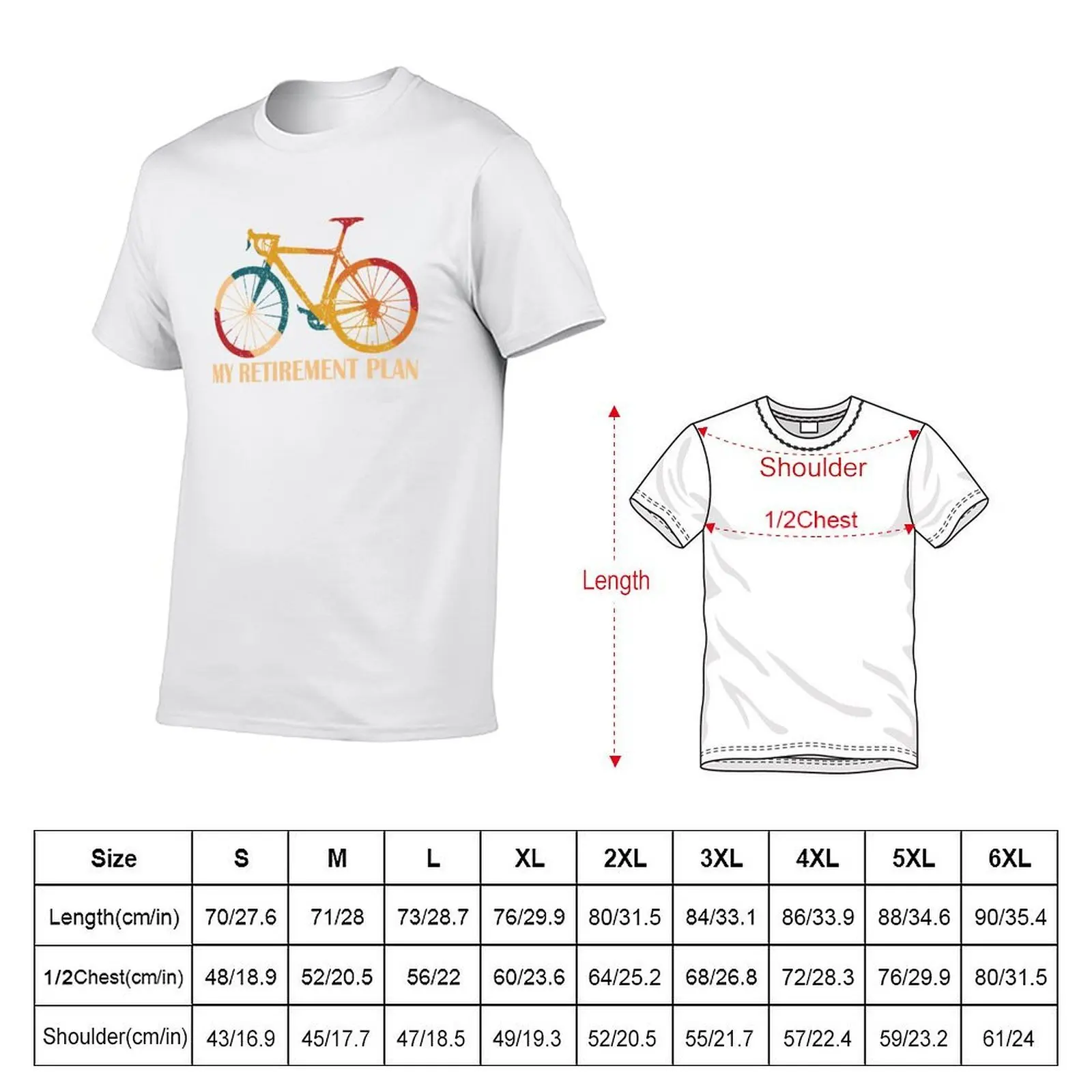 bicycle , my retirement plan T-Shirt anime tshirt man tshirt T-Shirt