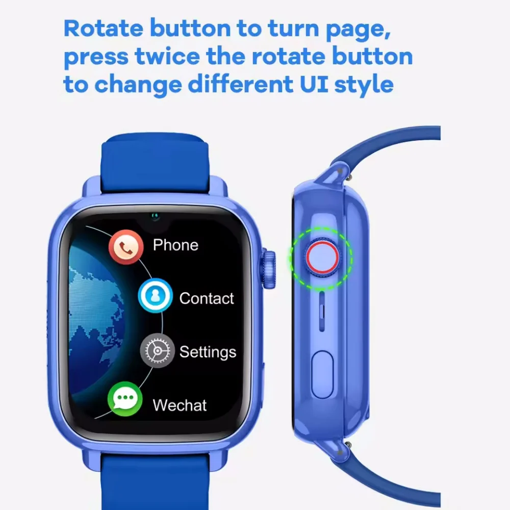Nowy Smartwatch Dziecięcy 4G GPS Połączenia Wideo SOS IPX7 Wodoodporny Smartwatch dla Dzieci Kamera HD Monitor Lokalizator Telefon Zegarek — zdjęcie produktu 2