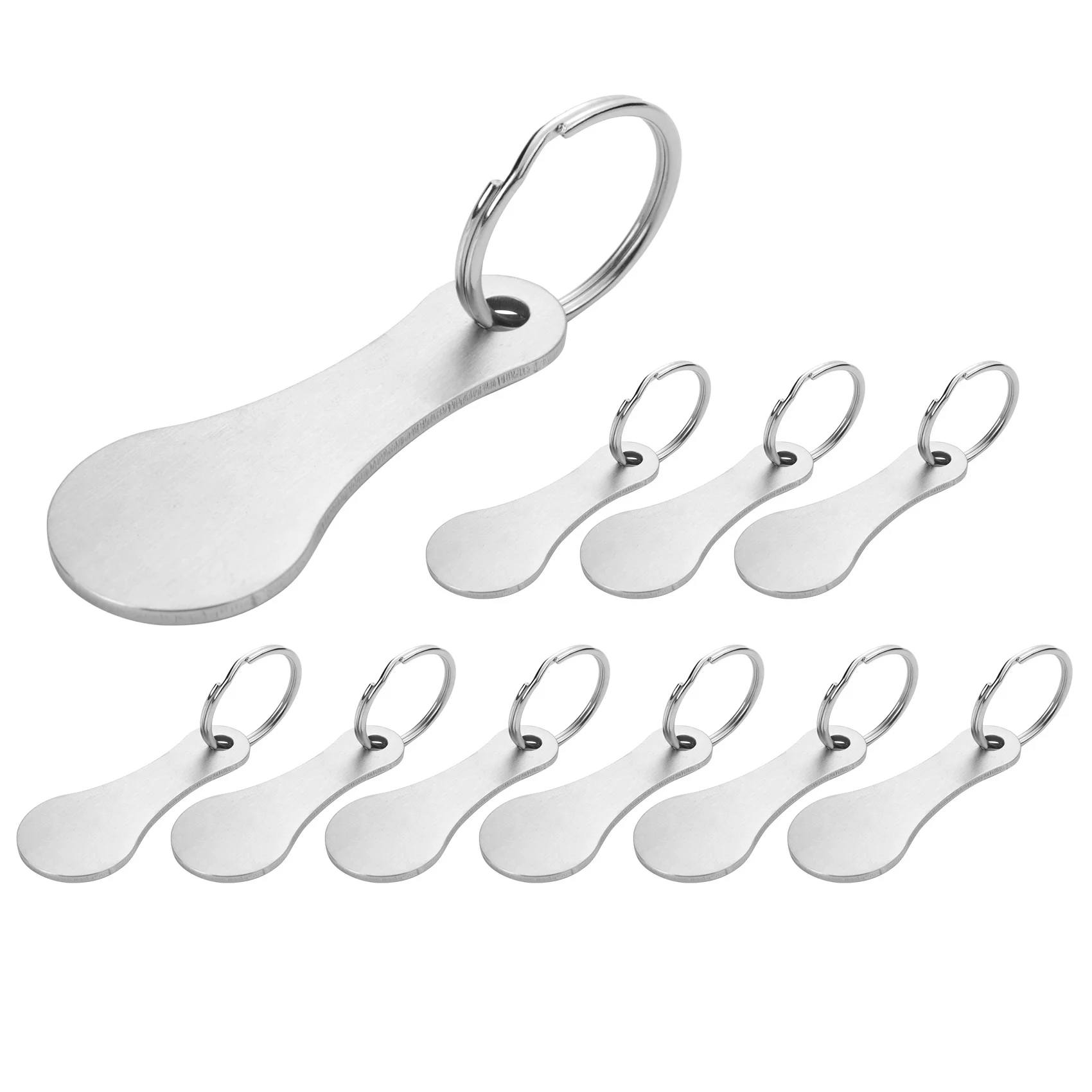 10 Pieces of Stainless Steel Remover- Token As Key Ring-Can Be Detached Directly