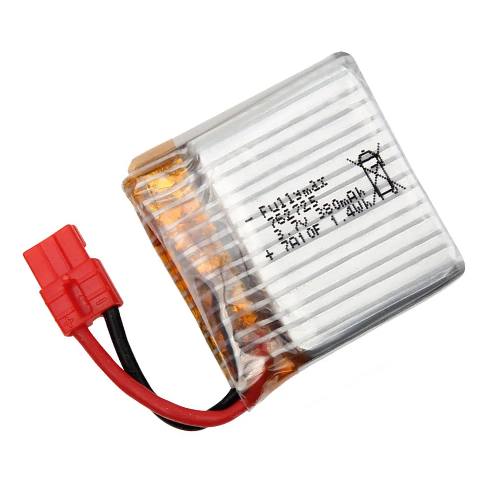 3.7 فولت بطارية ليبو قابلة للشحن ل Syma X21 X21W X26 التحكم عن بعد كوادكوبتر الطائرة بدون طيار قطع الغيار 3.7 فولت 380 مللي أمبير 1 ثانية بطارية 1-10 قطعة