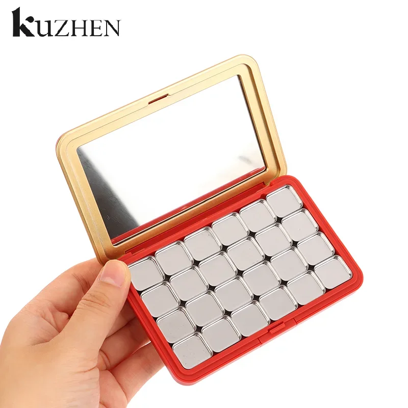 Multi-grades diy paleta de sombra com espelho vazio diy caixa de cosméticos paleta de maquiagem magnética diy compõem ferramenta