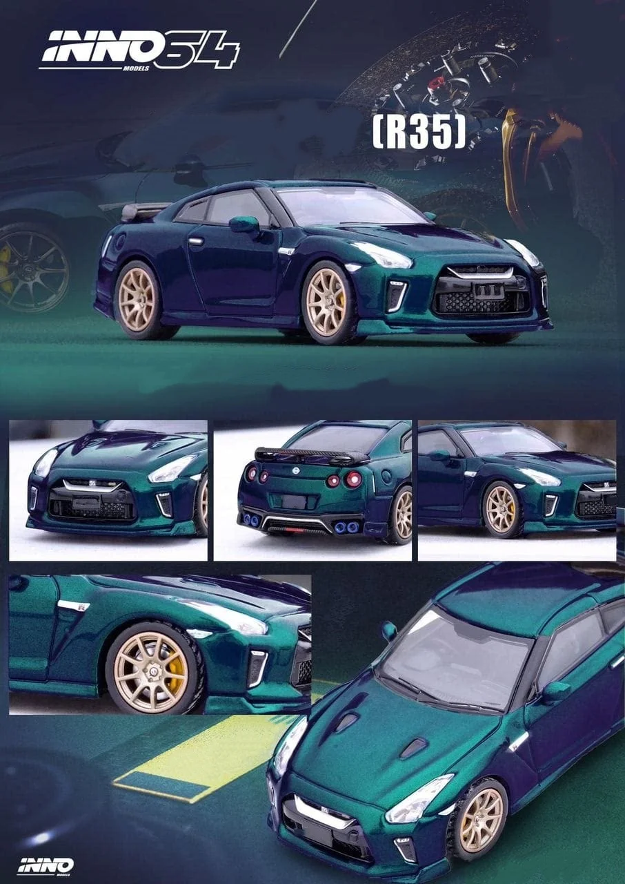 

INNO 1:64 GTR (R35) T-SPEC Коллекционный подарочный набор моделей из сплава с эффектом изменения цвета