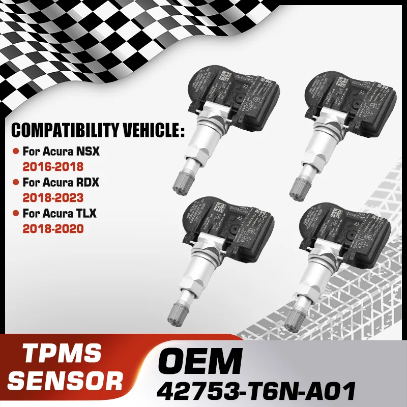 

42753-T6N-A01 TPMS Tire Pressure Monitor Sensor For Acura NSX 2016-2018 Acura RDX 2018-2023 Acura TLX 2018-2020 42753-T6N-A02