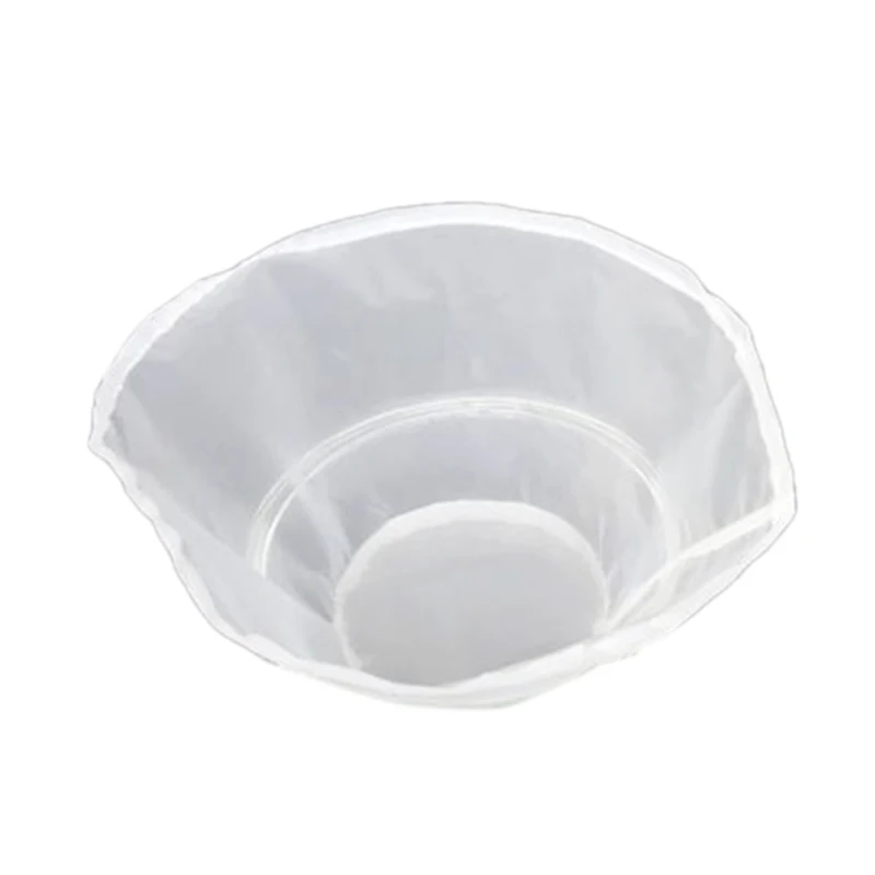 120 Mesh Reusable Fine Mesh Wine Strainer Juice Soy Milk Nut Milk Tea Nylon Filter Bag Bowl Shape Food Coffee