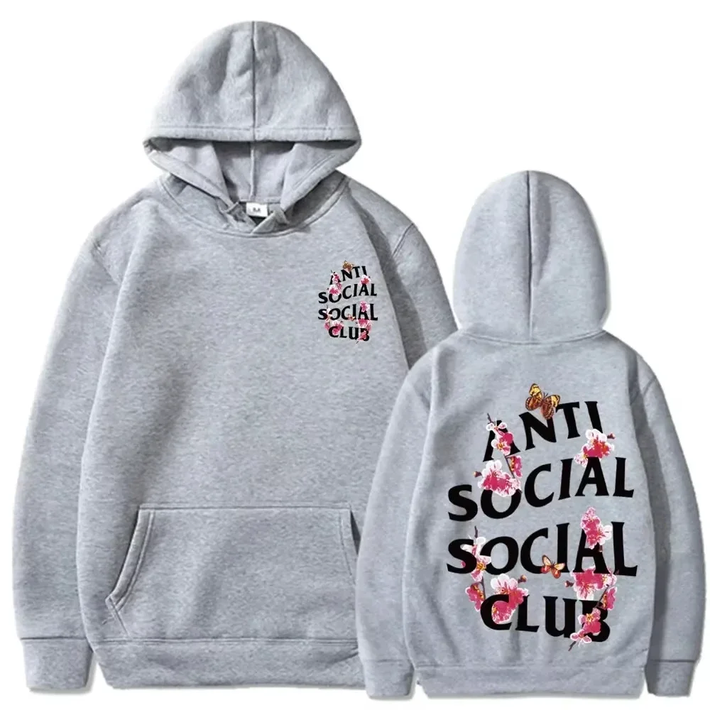 2025 ANTI SOCIAL CLUB Print Hoodie Cool Hoodies for Women Men's Casual Graphic Design Pullover Hooded Sweatshirt with Pocket