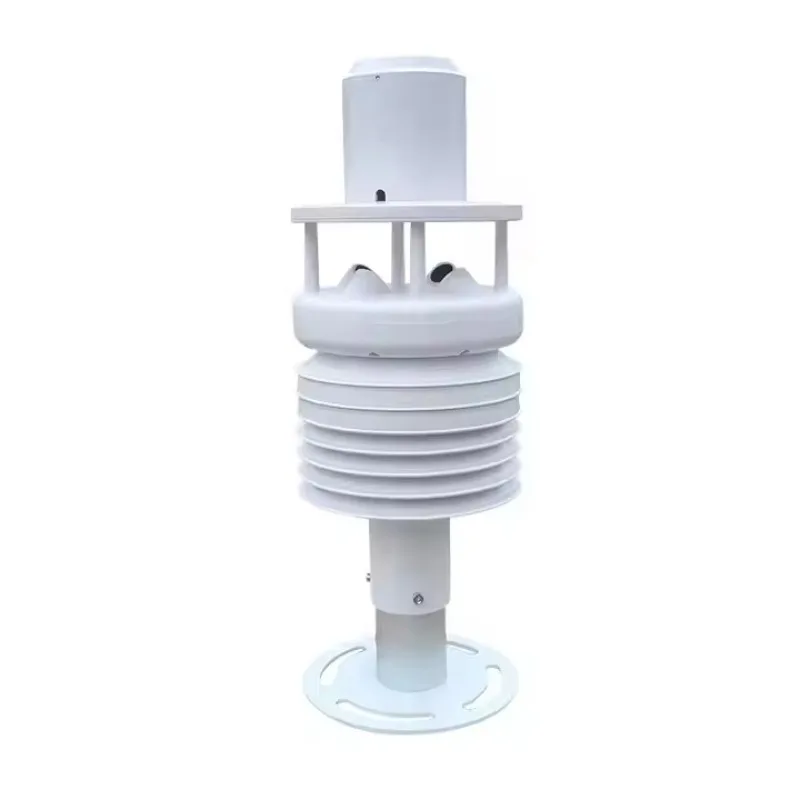 

6 Elements Air Temperature Pressure Ultrasonic Wind Vane Agriculture Solar Powered Ultrasonic Anemometer Compact Weather Station