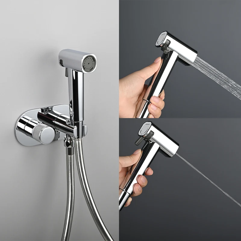 Grifo de bidé para baño, grifos de inodoro, cabezal rociador de ducha de agua de un solo mango, grifo de inodoro con mango de chorro