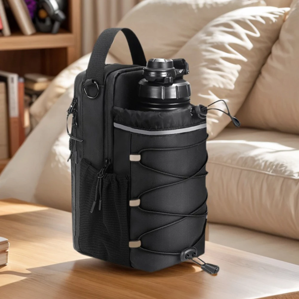 Magnetyczna torba gimnastyczna z uchwytem na butelkę z wodą Torba na ramię Saszetka gimnastyczna dla mężczyzn i kobiet