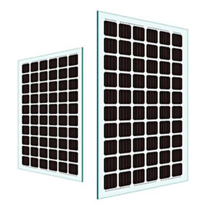 70w/75w 100w 200W 400 watt 540 watts thin film transparent solar panel aesthetics bipv double glass