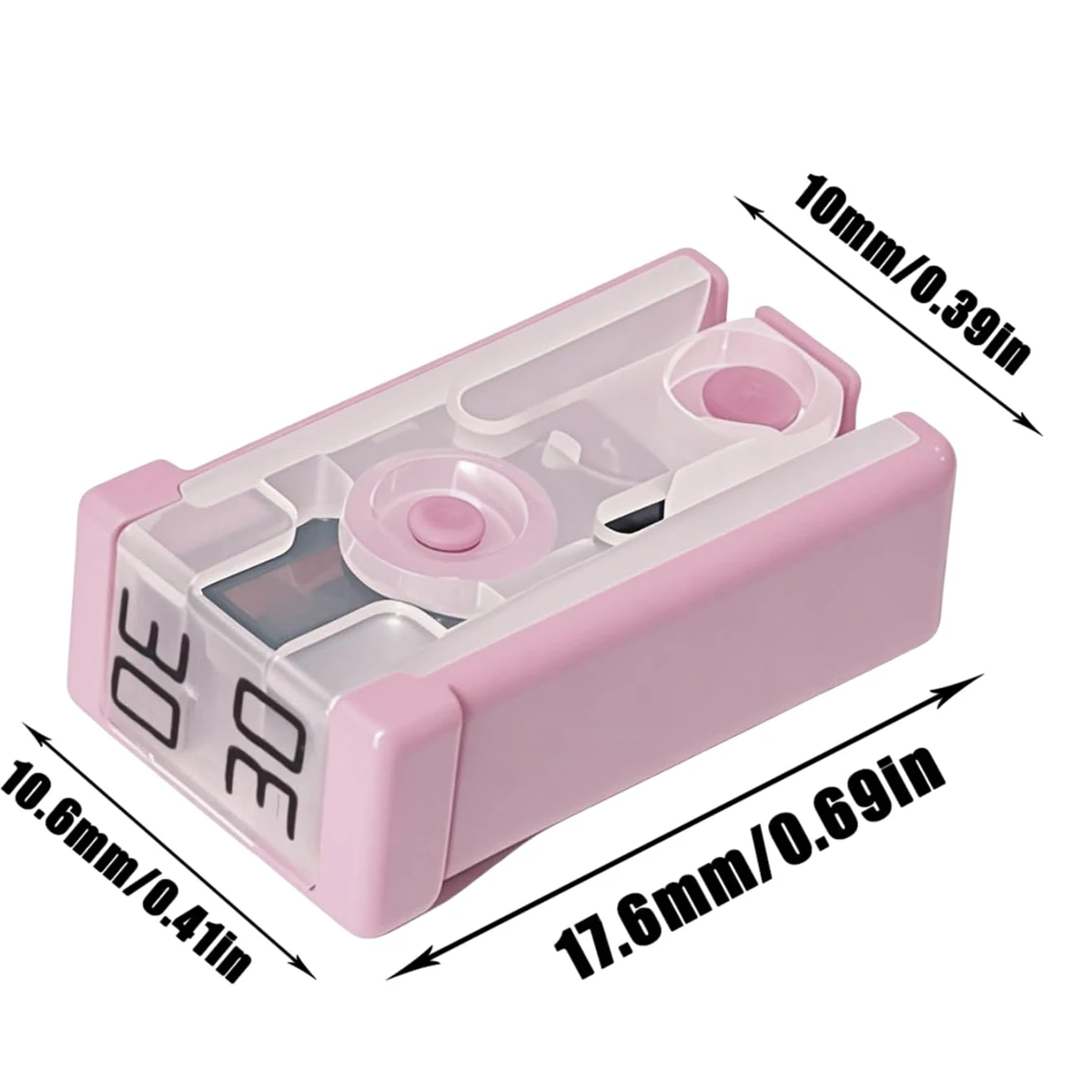 6Pcs MCASE Car Fuses Assortment Kit Square Cassette Replacement Fuse 15A-60A 32V Mini Slotted Fuse Box