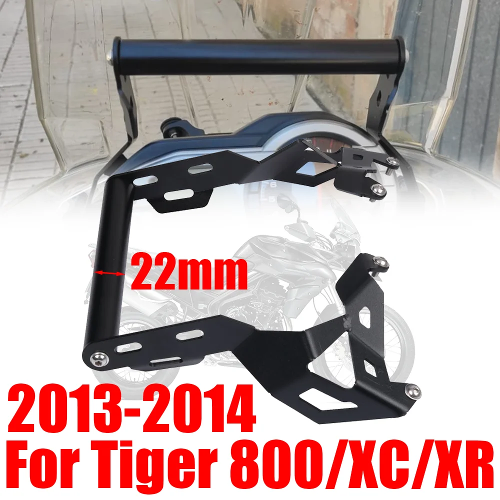 For Triumph Tiger800 Tiger 800 XC XR 800XC 800XR 2013 2014 Accessories Mobile Phone Holder Stand GPS Navigaton Plate Bracket