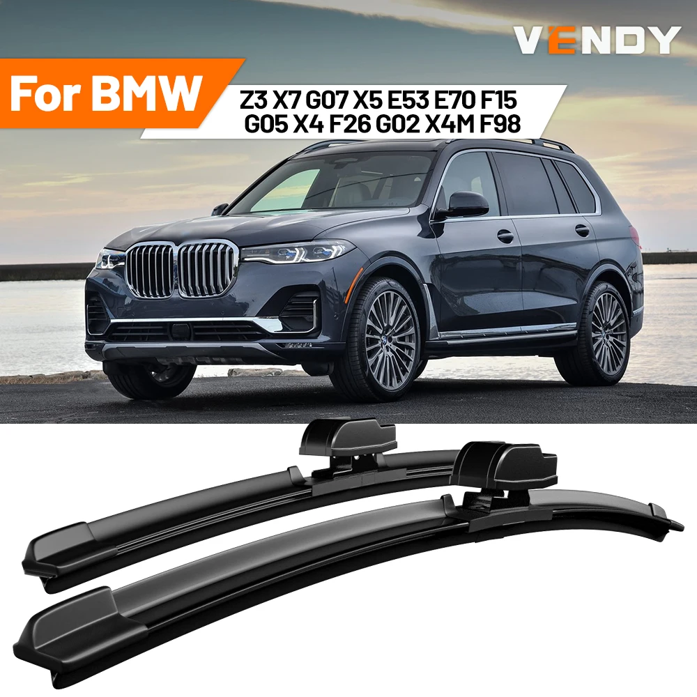 Für BMW Z3 X7 G07 X5 E53 E70 F15 G05 X4 F26 G02 X4M F98 Frontscheibenwischer Gummi-Bürsten Wischerblätter Auto-Zubehör