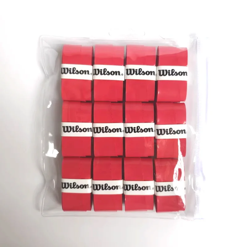 12PCS Wilson Tennis Schläger Over Schweiß Band Absorption Grip PU Badminton Schläger Griff Grip Tennis Griptape Padel Schläger grip