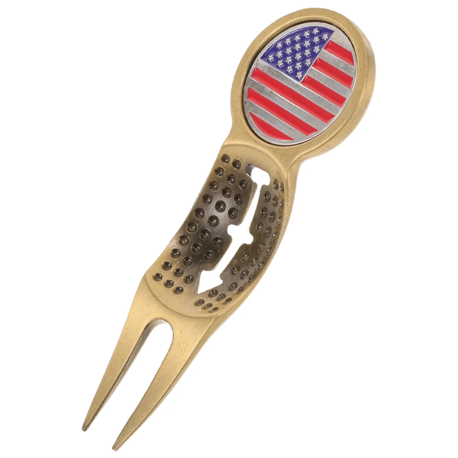 

Golf Fork Ball Divot Tool Marker Golfs Grass Repair Golfing Professional Lawn Repairing