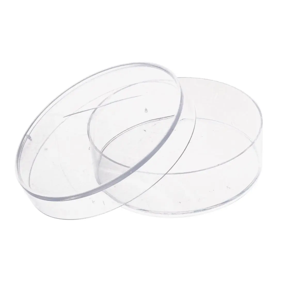 10 Pcs. 35Mm X 10Mm Steriel Plastic Met Deksel Voor Lb Plaat (Transparante Kleur)