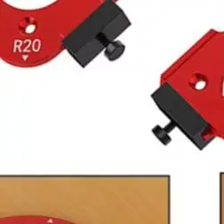 7pcs Aluminium Alloy Table Corner Routing Jig Radius Template R10 To R60 For Woodworking Trimming Cabinet For Edge Rounder Tool
