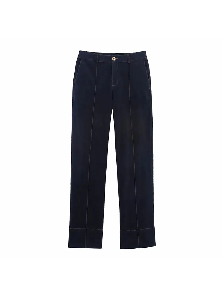 Vrouwen 2025 Korte Mouwen Denim Shirt Lange Sets Vrouwen 2 Stuks Mode Vrouwen Broek Pak Casual Tweedelige Set vrouwen Outfit ﻿