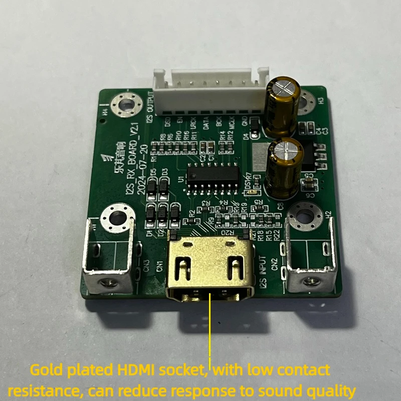 Плата приемника HDMI в I2S Дифференциальный декодер ЦАП преобразования сигналов I2S