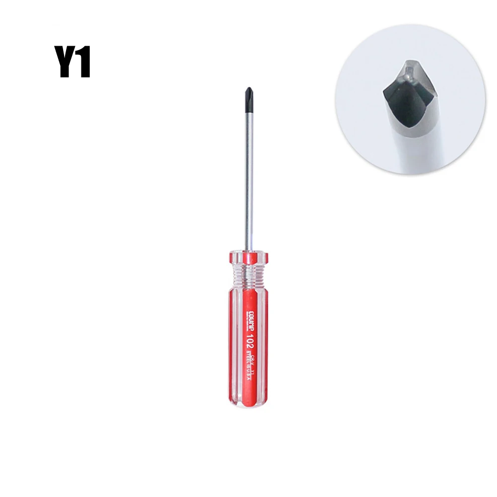 1Pc Screwdriver Y-shaped Y0 Y1 Y2 Y3 Nonslip Magnetic Head Tri-wing Driver Bit 130-212mm For Furniture Toy Repairing Manual Tool