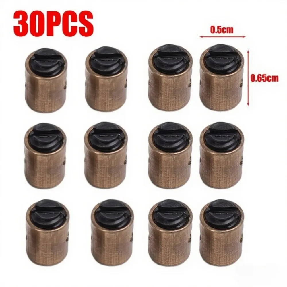 30Pcs Brass Motorcycle Accelerator Cable Stop Nuts With Rust Resistant And Easy Install Perfect For Motorcycle Replacement