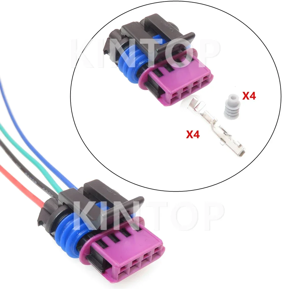 

1 Set 4 Pins AC Assembly Auto Plastic Housing Plug Car Intake Pressure Sensor Cable Plug For Roewe550 750 MG6 15354716 15410728