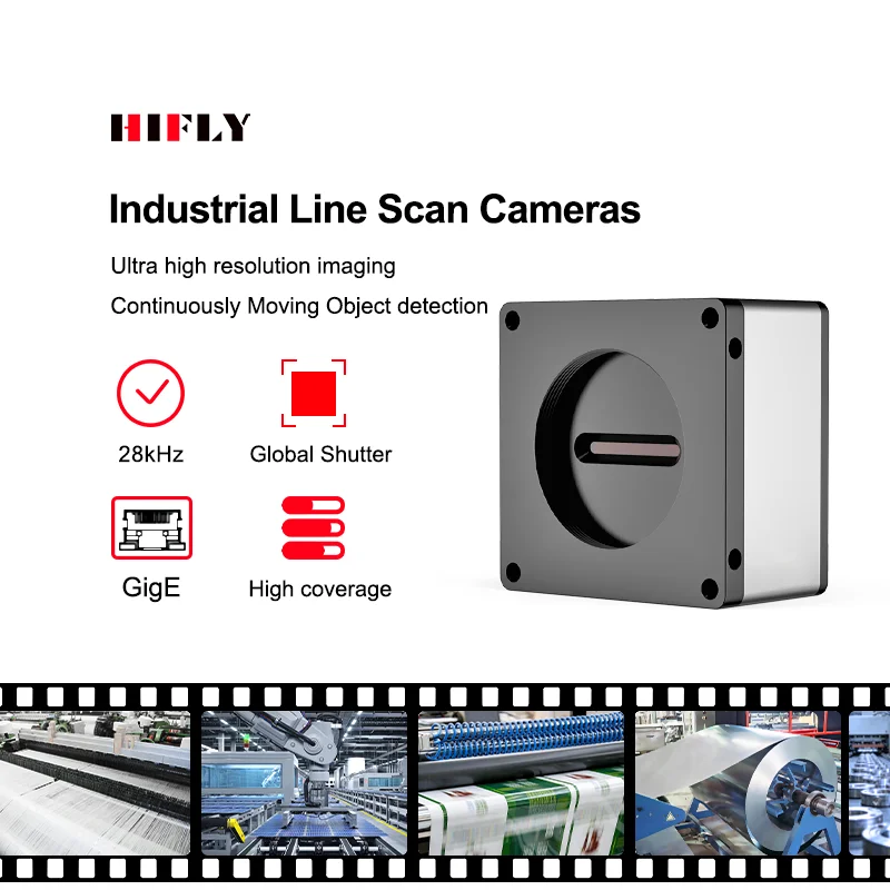 28KHz 4K Color CMOS Global Shutter  Vision Line Scan GigE Industrial Camera