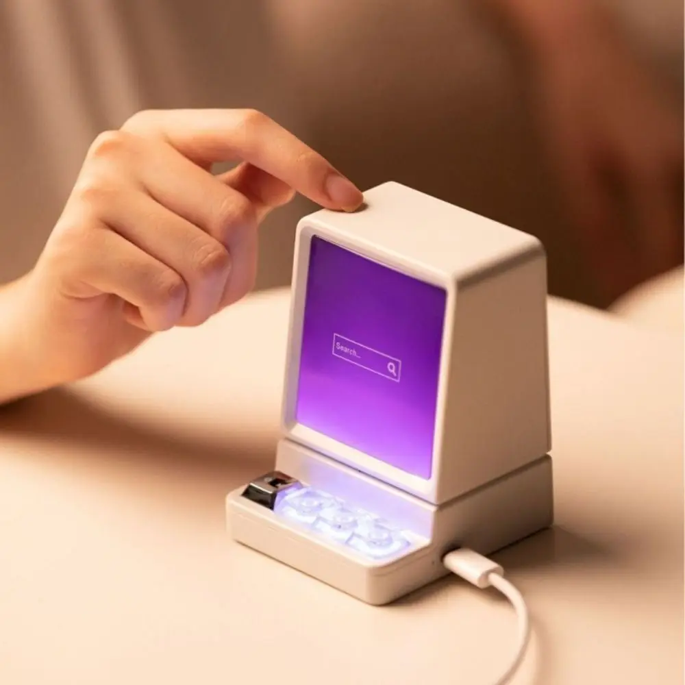 

Portable Bluetooth Speaker Wireless Multifunctional Retro Style Speaker Classic Computer Styling High-Quality Sound Audio
