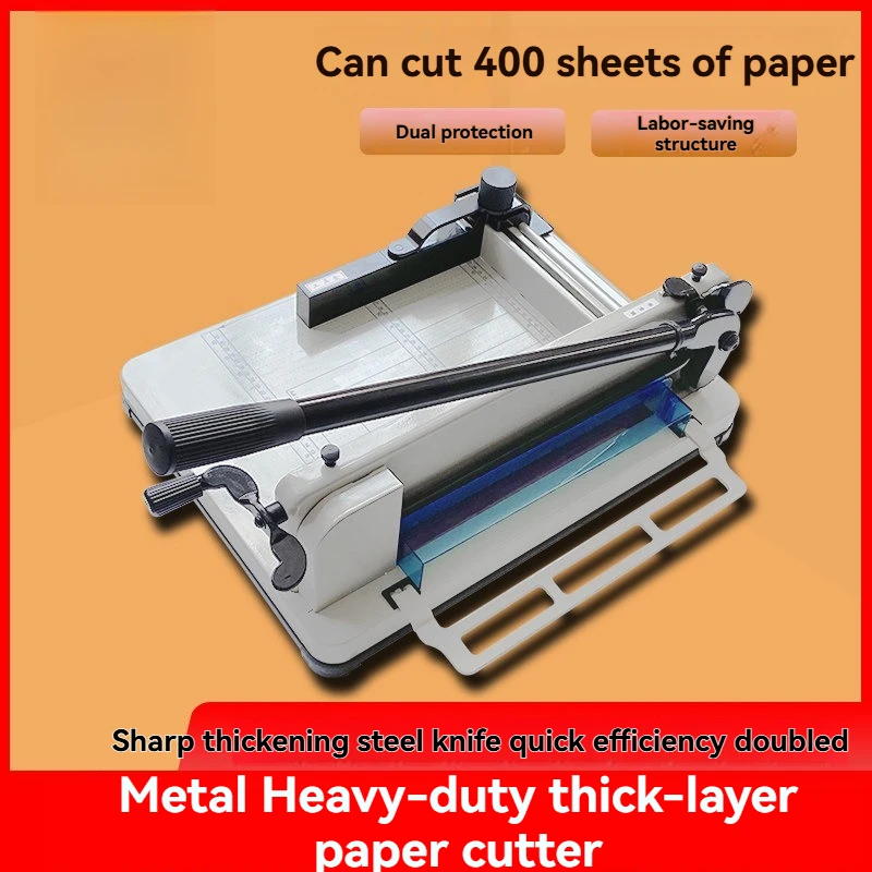 858-A4 Manual Paper Trimmer Trimming Heavy Duty Thick Layer Cutter Large Cutting Machine Photo Sheet Business Card Large