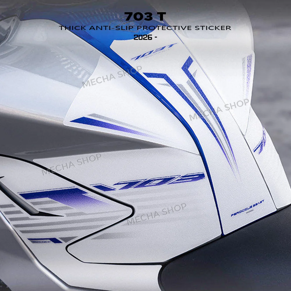 

Наклейка-защита на бак для мотоцикла Zontes 703T 2026: Противоскользящие наклейки для топливного бака