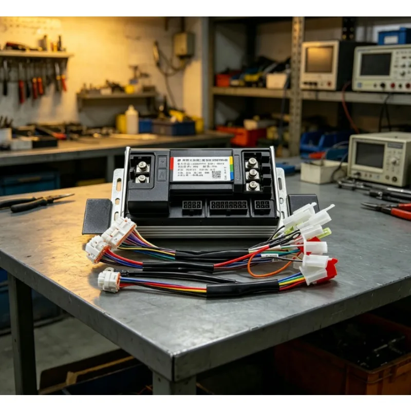 Uniwersalny sterownik do motocykli elektrycznych 48V-72V, nowy, bezinwazyjny, bezprzewodowy sterownik napędu silnika elektrycznego. — 2
