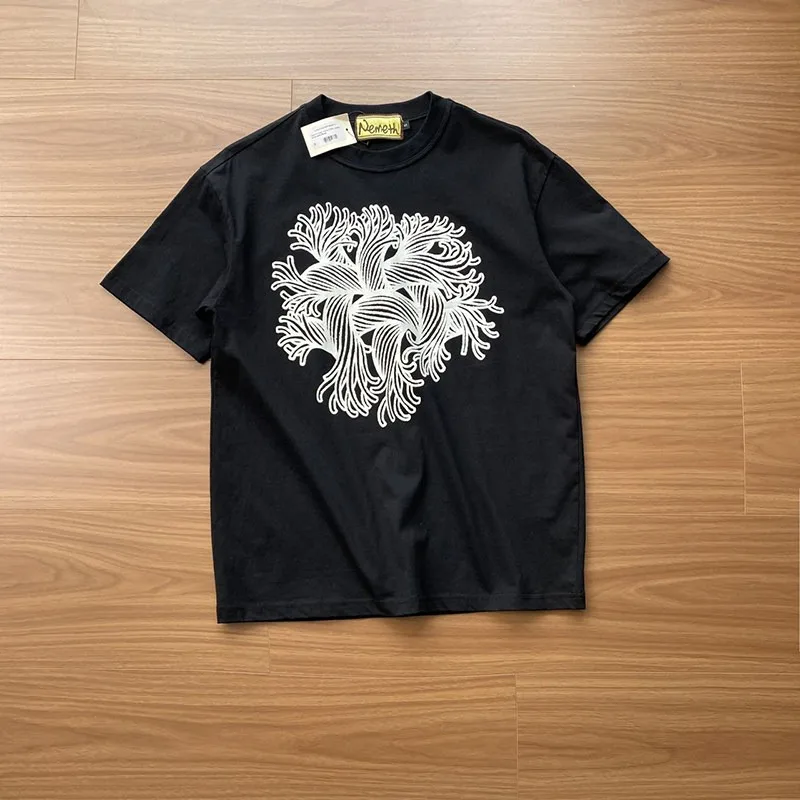 Summer Nemeth Knot Printed Short Sleeved T-shirt Loose Casual Top Tees